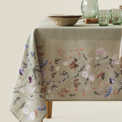 Candin Floral Print Tablecloth