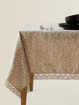 Candin Vintage Floral Print Tablecloth