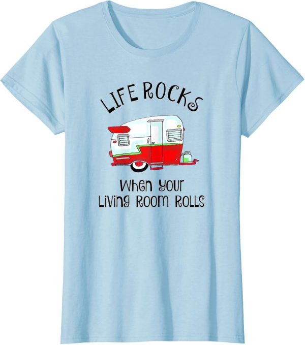 Family Camping Shirt Cute Retro Trailer Rv Camping T Shirt