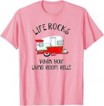 Family Camping Shirt Cute Retro Trailer Rv Camping T Shirt