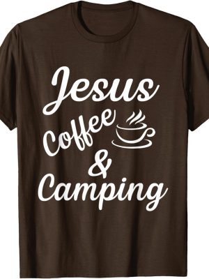 Jesus Coffe Camping T-shirt