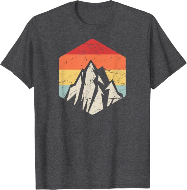 Retro Vintage Hiking Gift Outdoors Mountain Hiker T-shirt